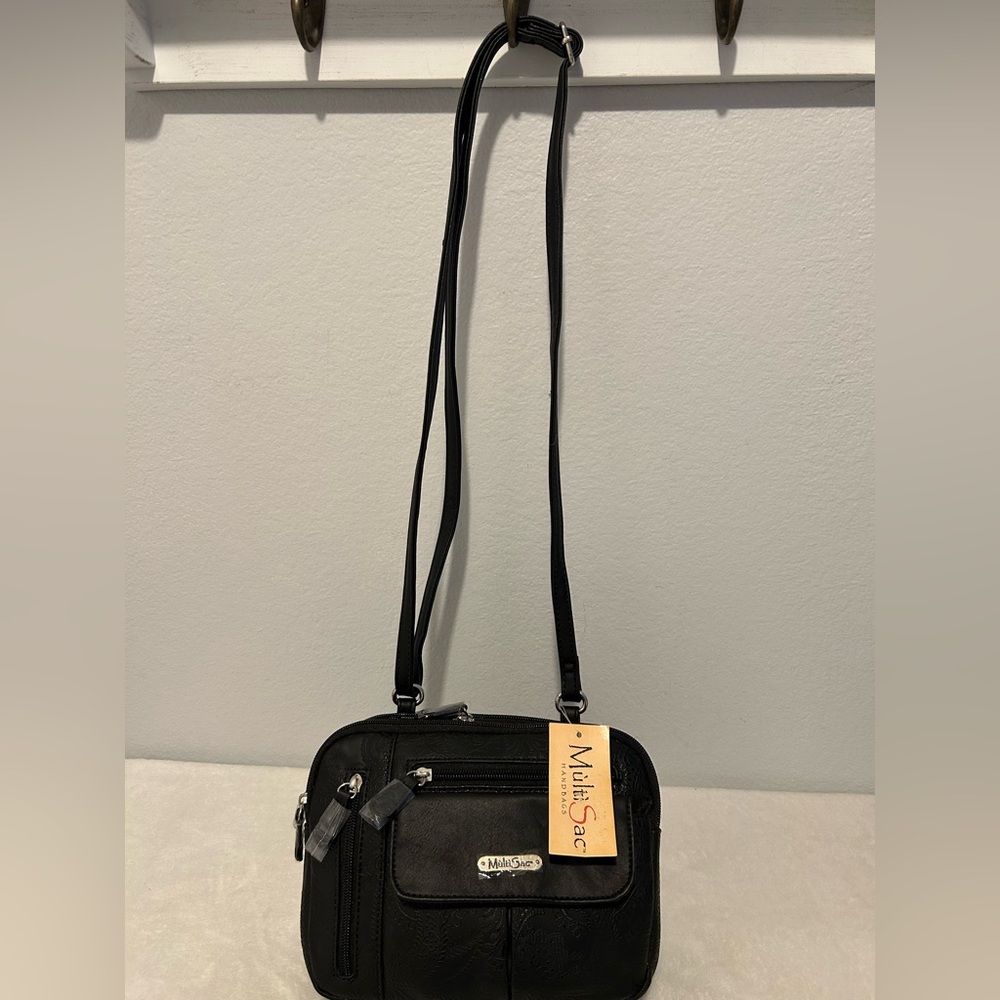 MultiSac Elegant Black Crossbody Bag
